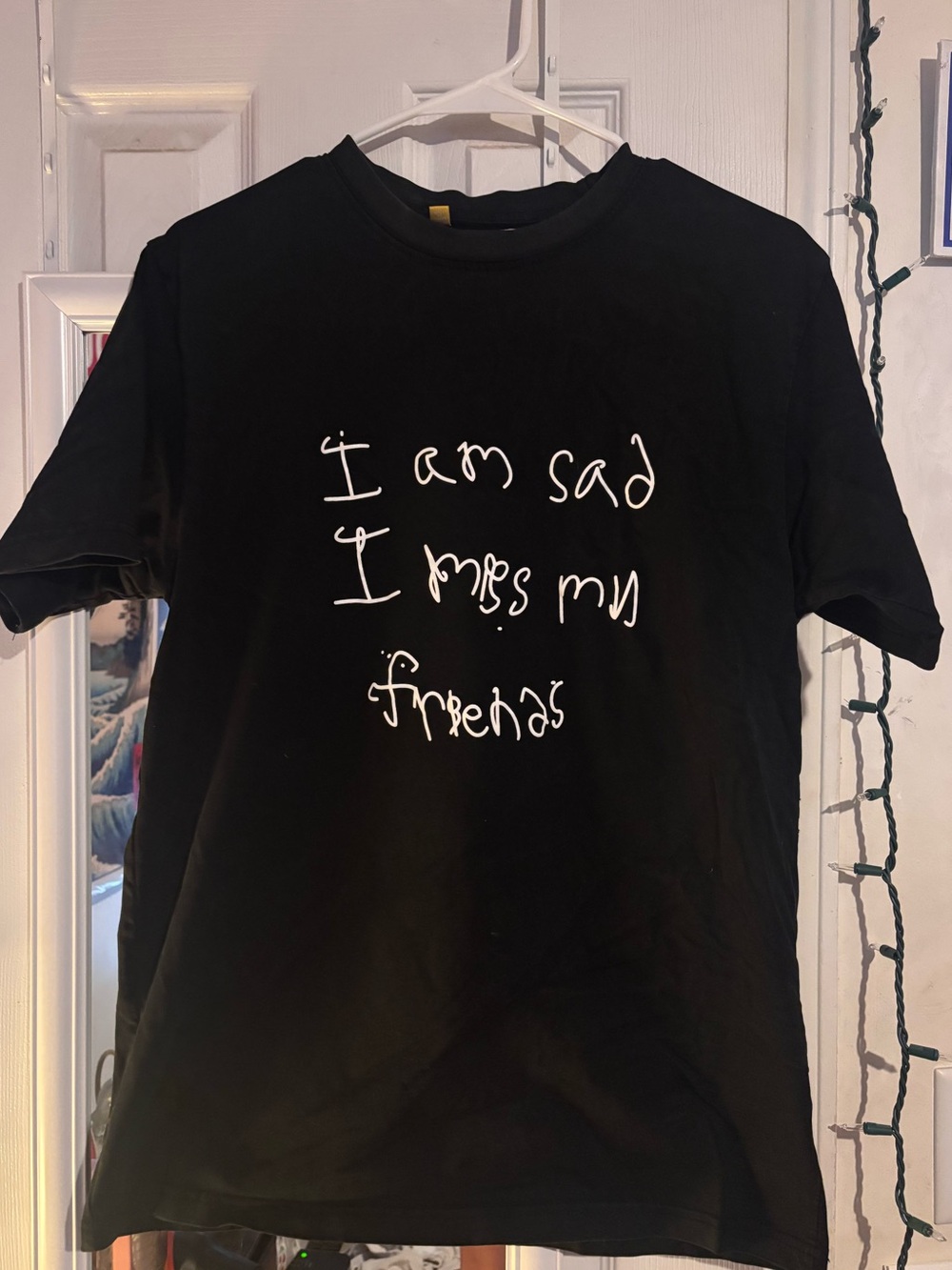 Gallery Dept. Black Tee with White Logo Patch